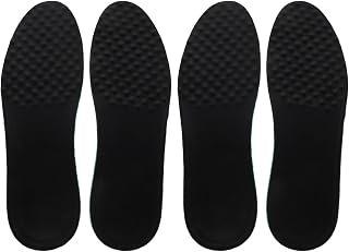 2 Pairs Athletic Insoles for Men: Cuttable Lambskin Shoe Insoles - Shock-Absorbing Inserts for Sneakers Boots and Walking