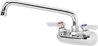 10-410L Low Lead Faucet, Splash Mount, 4 Centers, 10 Swing Nozzle, NSF by Krowne