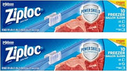 Ziploc Slider Freezer Bags - 1 gallons (10 Count (Pack of 2)),Clear