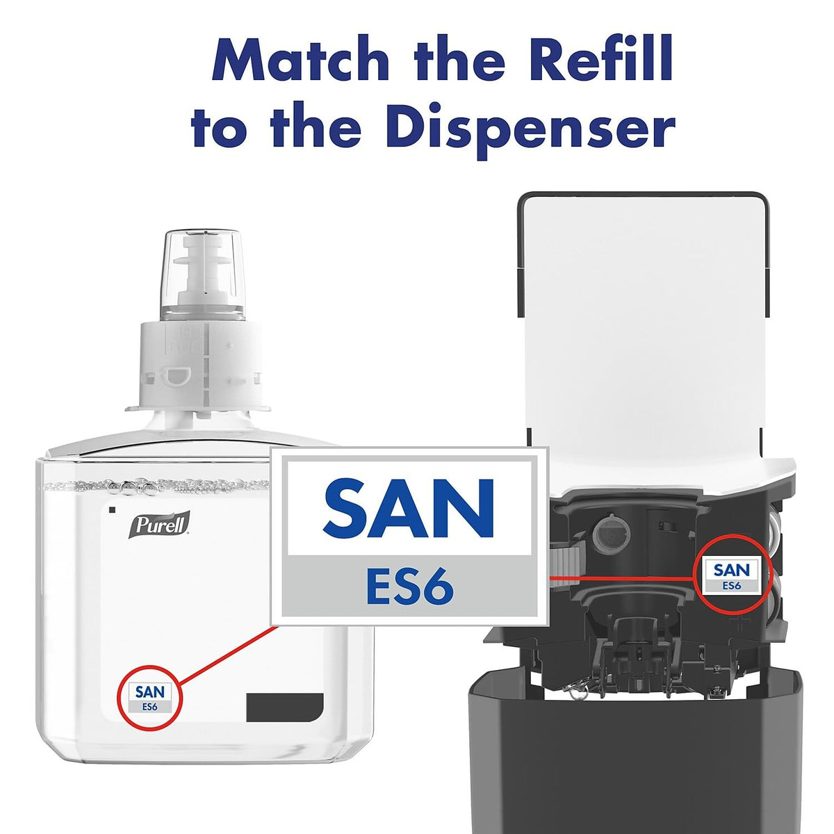 ES6 Automatic Hand Sanitizer Dispenser by Purell – 40.5 Fl Oz (Pack of 1), Durable ABS Plastic (recycling code number 7)., Graphite, Model 6424-01