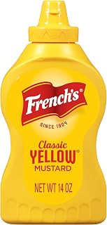 French's Classic Yellow Mustard, No Artificial Colors, 14 oz, (Pack of 5)