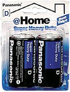 Panasonic Batteries Super Heavy Duty Batteries, 2 Count