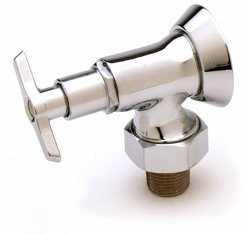 Loose Key Angle Stop by T&S Brass – not_applicable, Brass, Brushed Nickel, Model B-1350