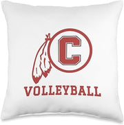 Carlisle High School Blue Aces Volleyball Throw Pillow