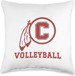 Carlisle High School Blue Aces Volleyball Throw Pillow