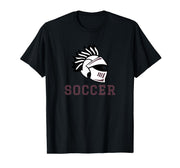 Curtis High School Warriors Soccer T-Shirt by Curtis High School, Staten Island, NY 10301 – Black