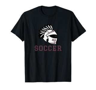 Curtis High School Warriors Soccer T-Shirt by Curtis High School, Staten Island, NY 10301 – Black