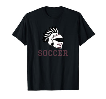 Curtis High School Warriors Soccer T-Shirt by Curtis High School, Staten Island, NY 10301 – Black