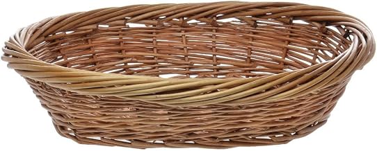 Wicker Basket Oval Natural - 23" L x 18" D x 5" H