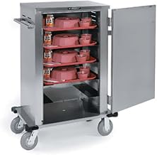 Tray Delivery Cart, Stainless, 24x33x61