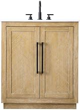 Elegant Kitchen and Bath 30" Single Bathroom Vanity in Linen Oak