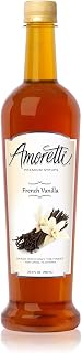 Amoretti Premium Syrup, French Vanilla, 25.4 Ounce (Pack of 12)