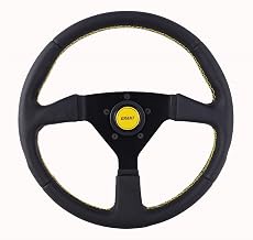 Grant Steering Wheel 13.75in Wrapped w/Yellow
