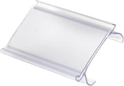 Akro-Mils 29308 Clear Protective Plastic Flat Label Holders for Wire Shelving Retail Display and Warehouses, (25-Pack)