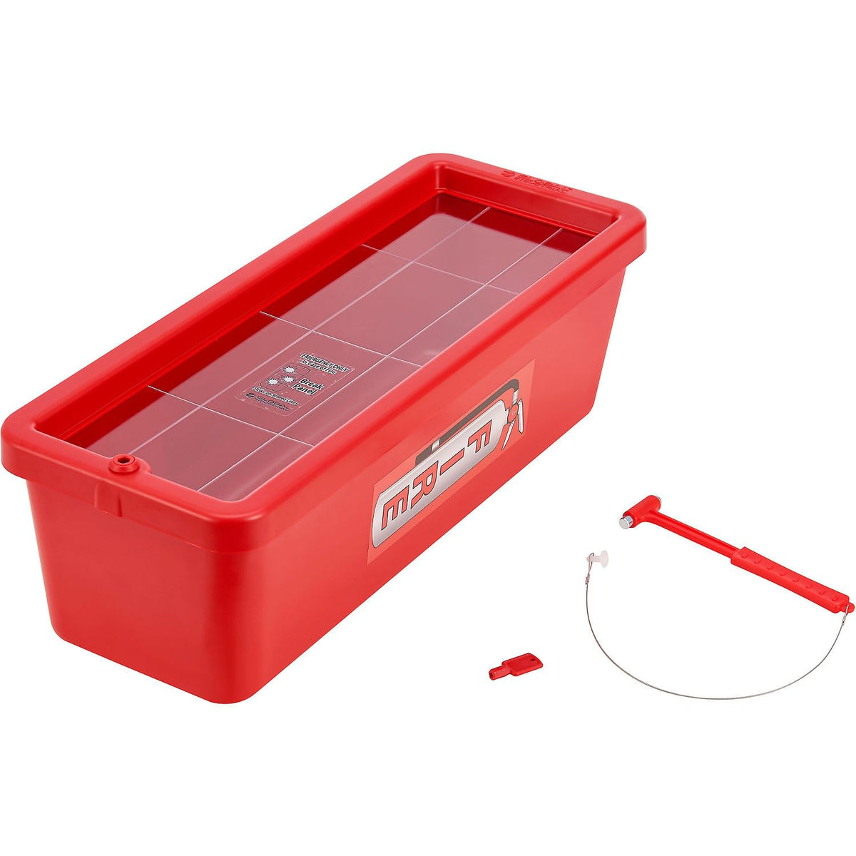 Plastic Fire Extinguisher Cabinet with Window by Global Industrial – Polystyrene & Arcylic, Red, Model 641649