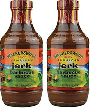 WALKERSWOOD Jerk Barbecue Sauce Spicy 17oz (2 Bottles)