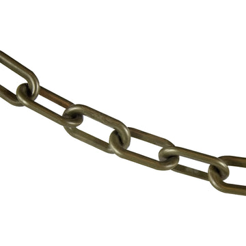 Plastic Barrier Chain by Mr. Chain – 2 IN, Plastic, Khaki Gold, Model 50007-100