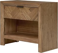 Kingston Herringbone Accent Table - Hazelnut Brown - 30"W