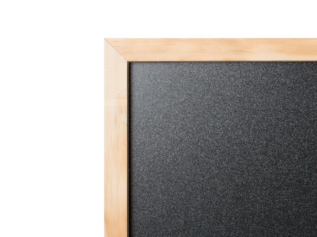 Pine Wood Frame Chalkboard - 24" x 36" by MasterVision – 36"W x 24"H, Pine Wood, Black, Model PM07010119