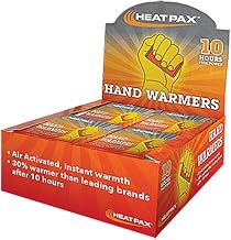 OccuNomix Heat Pax Hand Warmers, Air-Activated, Odorless, 40-Pair Display