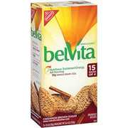 Cinnamon Brown Sugar Breakfast Biscuits - 1.76 oz. - 15 ct. by Belvita – 8.8 oz", brown