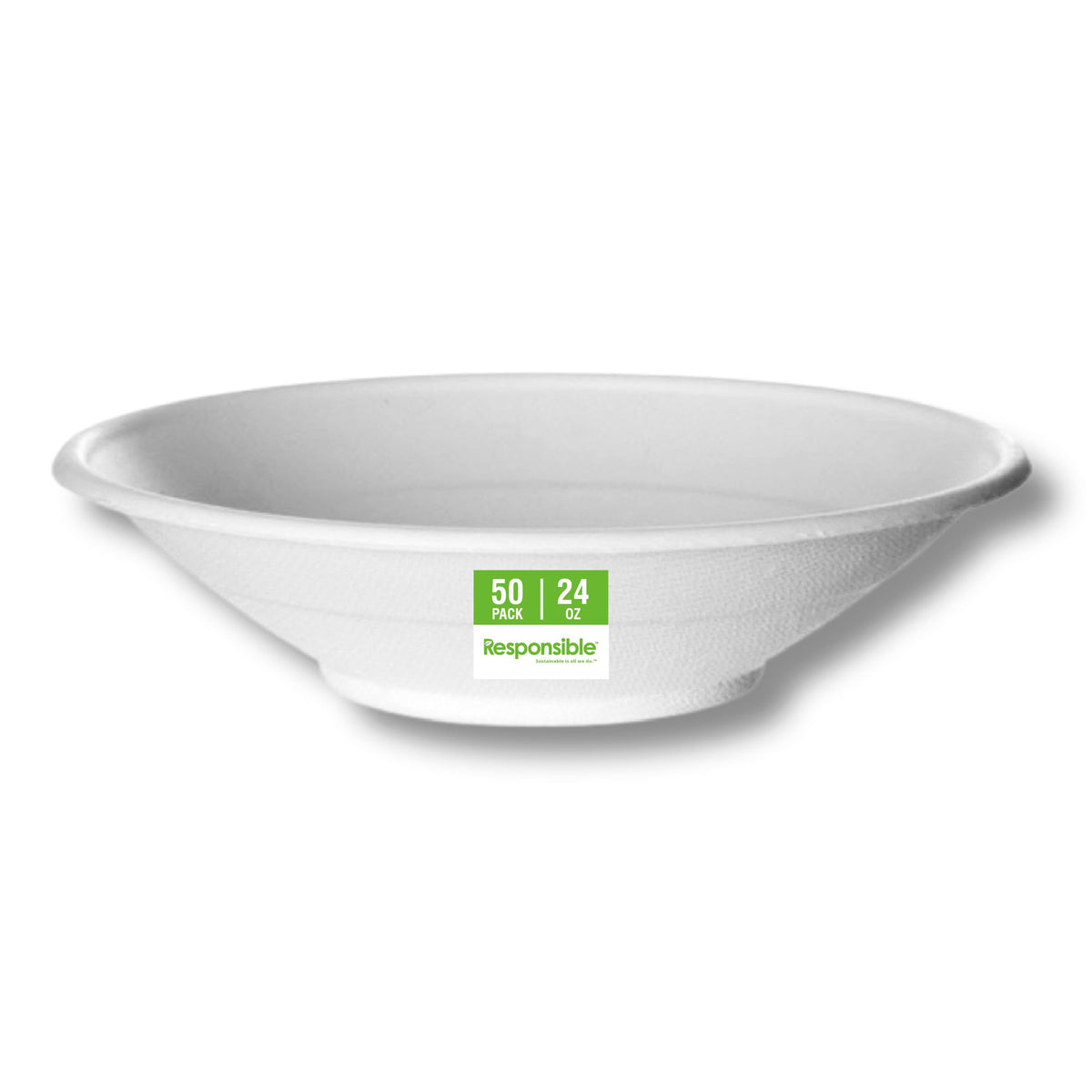 Responsible Products 24 oz (50 Count) / Natural Brown / Casual Bowls