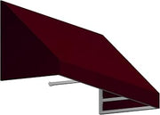 Awntech 3' New Yorker (40.5"-31"-24") Fixed Awning with Rigid Valance, Burgundy
