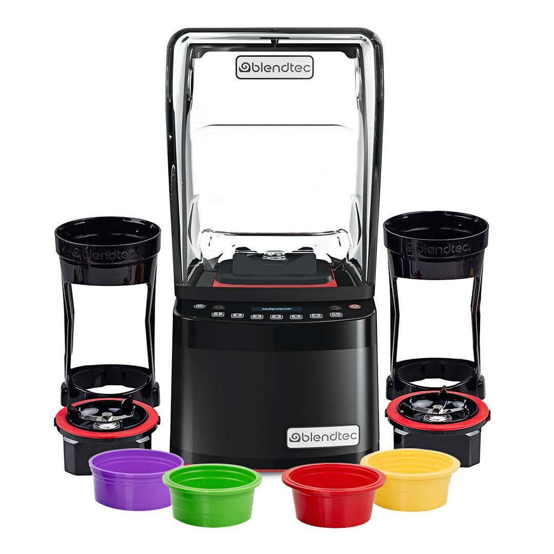 Commercial Stealth 895 Blender + Standard Micronizers by Blendtec – 32 oz, 16.0 fluid_ounces, Plastic, Black, Pack of 9