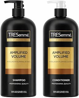 TRESemmé Shampoo and Conditioner Set for Amplified Volume 39 oz 2 ct | For flat hair, Helps boost volume and body, Volumizing, lightweignt Moisture