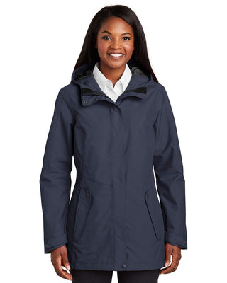 Ladies Collective Outer Shell Jacket by Port Authority – Large, Polyester, River Blue Navy, Model SNM-1266744