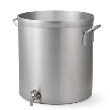 Classic Select 100 Qt. Hvy Duty Alum. Stock Pot w/ Faucet by Vollrath – 100 Quarts, Aluminum, Silver, Model 913-732