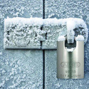 Close Shackle Padlock by ABUS – 50mm, Aluminium Stainless Steel, Silver, Pack of 3, Model 90RK50C