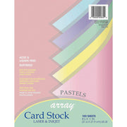 Pastel Card Stock by Pacon – 100 Sheets, Paper, Assorted Pastel, Model PAC101315