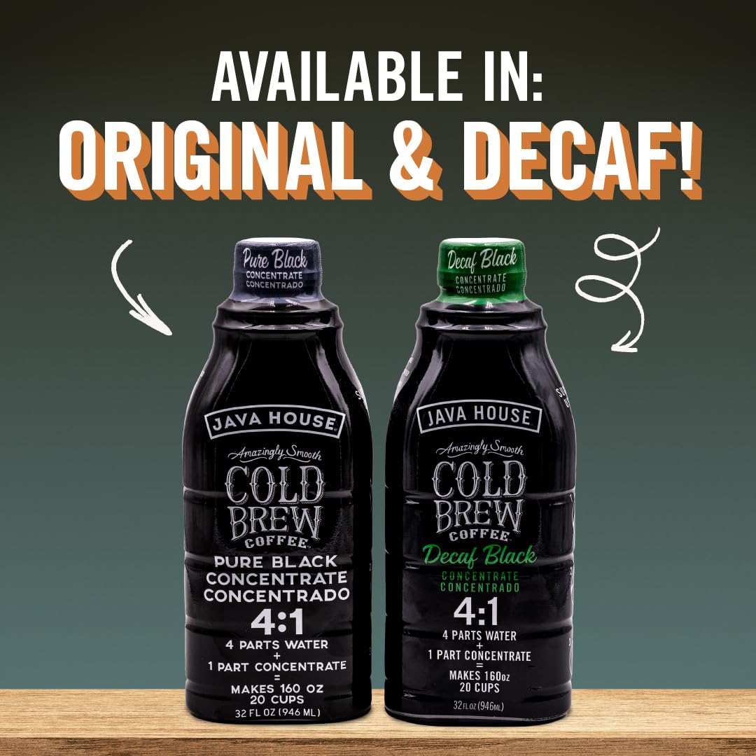 Java House Decaf / 32 Fl Oz (Pack of 1) / 1 Iced Coffee & Cold-Brew