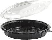 Anchor Packaging Gourmet Classics Recycled-PET Food Container Black/Clear, 30 oz. | 100/Case