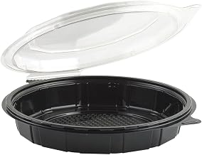 Anchor Packaging Gourmet Classics Recycled-PET Food Container Black/Clear, 30 oz. | 100/Case
