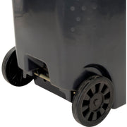 Mobile Heavy Duty Trash Container by OTTO – 95 Gallon, 95.0 gallons, Polyethylene, Gray, Model 237281GY