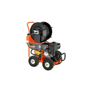 Gas Water Jet Drain/Sewer Cleaning Machine W/200' x 3/8"Hose CM-300 Cart Reel by General Wire – 24"L x 40"W x 42"H, Rubber, Multicolor, Model JM-3000-A