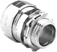 Bridgeport 259-US Electroplated Zinc Steel Non-Insulated Throat Compression Connector 4 Inch