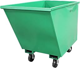 F89680 14 Gauge Steel Auto Lock Hopper, 2000 lbs Load Capacity, 53" Length x 30" Width x 45" Height