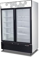 Commercial 2 Glass Door Freezer Upright Merchandiser ETL Double