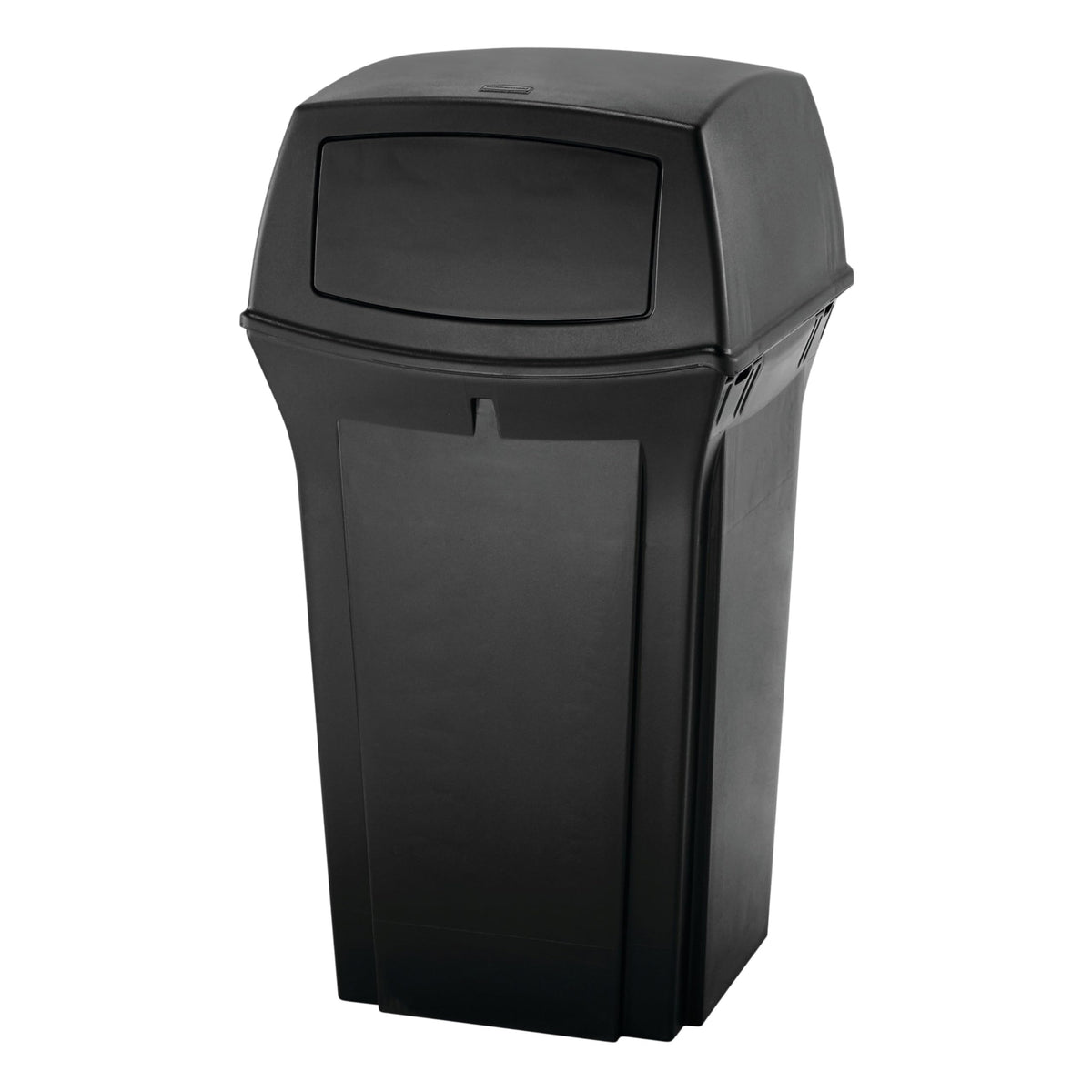 Rubbermaid Commercial Products Black / 35 Gallon / With Doors Trash, Recycling & Compost