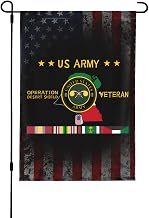 US Chemical Corps Operations Desert Shield Veteran Double Sided Garden Flag Decoration Outdoor Home Yard Flag Banner 12.5"x18"86