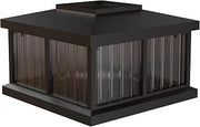 Mayne Solar Post Cap Light for Mail Posts, Black