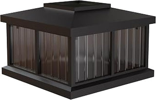 Mayne Solar Post Cap Light for Mail Posts, Black