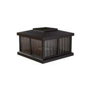 Solar Post Cap Light for Mail Posts by Mayne – 6.5x6.5, Vinyl, Black, Model LZM-625-B