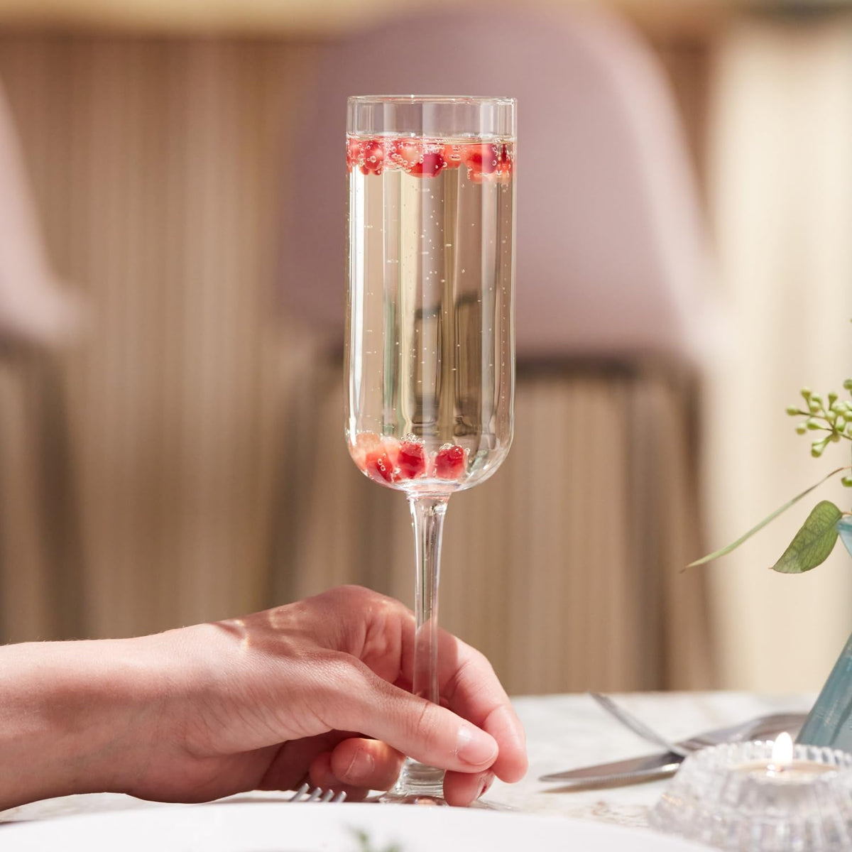 Libbey 7.5 Ounces / Transparent / Modern Champagne Glasses