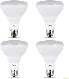 Feit Electric Feit LED Dimmable BR30 Flood Soft White Bulbs 65 Watts, Uses 11.5 Watts, 4 Pack
