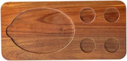 TableCraft 10709 Acacia 18.5" x 8.75" x .75" Fajita Serving Board