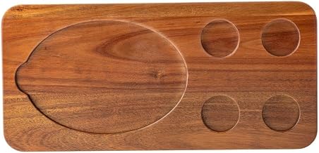 TableCraft 10709 Acacia 18.5" x 8.75" x .75" Fajita Serving Board